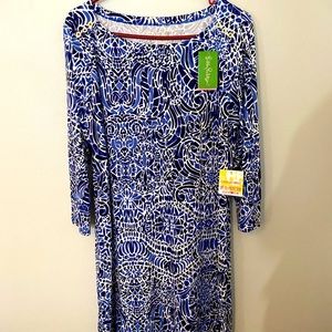 NWT Lilly Pulitzer Sophie Dress Bright Navy XL